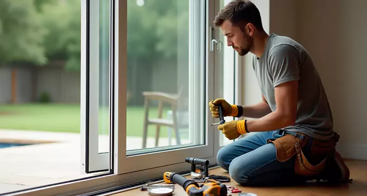 Squeaky Sliding Patio Doors in Crestview, FL